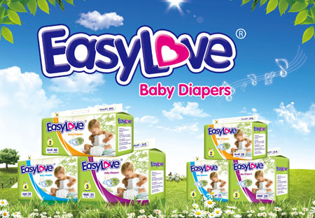 Easy love disposable baby diapers